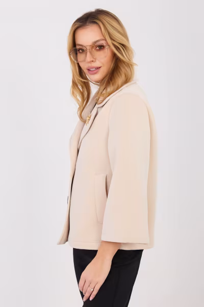 Płaszcz Damski Model IT-KR-FL8159-1.29 Beige - Italy Moda — zdjęcie 3