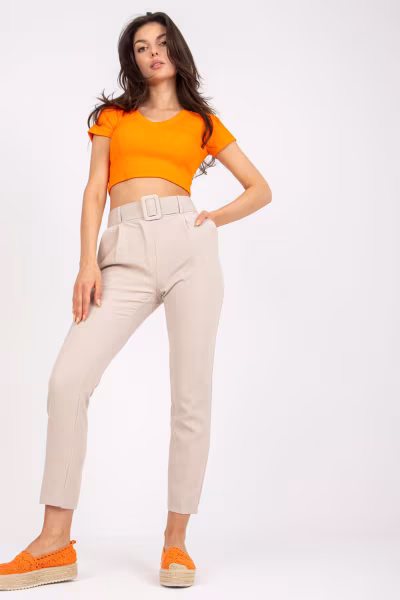 Spodnie Damskie Model DHJ-SP-12787.21X Beige - Italy Moda — zdjęcie 1