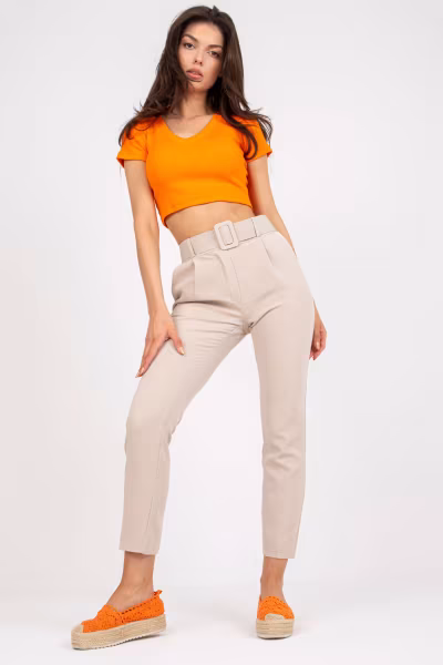 Spodnie Damskie Model DHJ-SP-12787.21X Beige - Italy Moda — zdjęcie 2