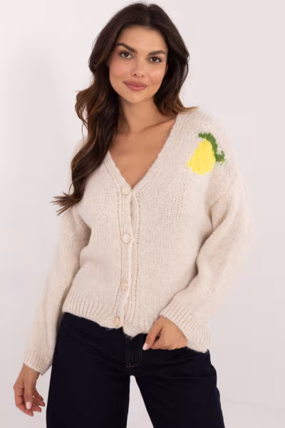 Sweter Damski Model MI-SW-2108.92 Light Beige - Italy Moda — zdjęcie 1