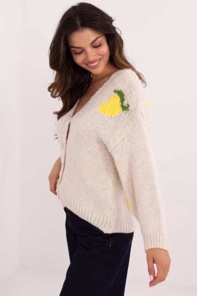 Sweter Damski Model MI-SW-2108.92 Light Beige - Italy Moda — zdjęcie 2