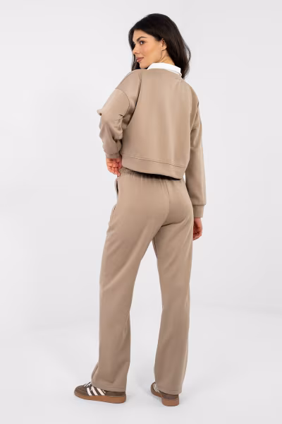 Spodnie Komplet Model IT-KMPL-22212.36 Dark Beige - Italy Moda — zdjęcie 3