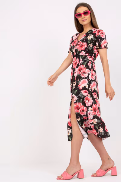 Sukienka Model DHJ-SK-7006.48 Black/Red - Italy Moda — zdjęcie 3
