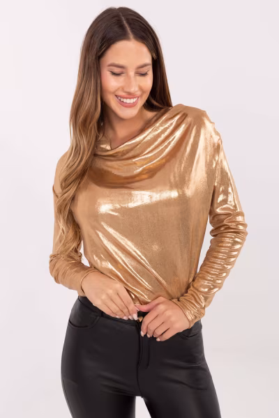 Bluzka Model DHJ-BZ-15268.30 Camel - Italy Moda — zdjęcie 1