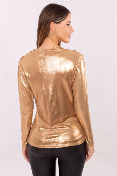 Bluzka Model DHJ-BZ-15268.30 Camel - Italy Moda — zdjęcie 3