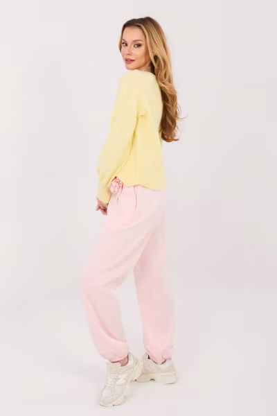 Spodnie Dresowe Model IT-SP-22197.61 Light Pink - Italy Moda — zdjęcie 3