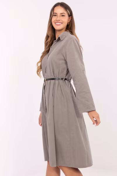 Sukienka Model MI-SK-92400.17 Dark Beige - Italy Moda — zdjęcie 2