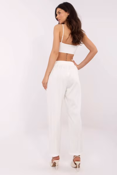 Spodnie Dresowe Model DHJ-SP-20523.66P Ecru - Italy Moda — zdjęcie 3