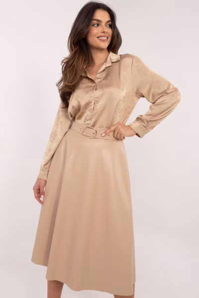 Spódnica Model DHJ-SD-A1997.76 Beige - Italy Moda — zdjęcie 1