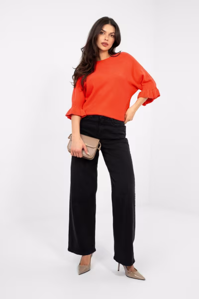 Sweter Damski Model IT-SW-99244.65 Coral - Italy Moda — zdjęcie 1