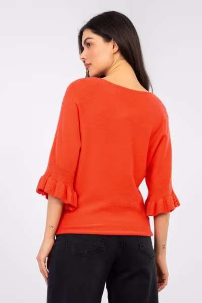 Sweter Damski Model IT-SW-99244.65 Coral - Italy Moda — zdjęcie 3