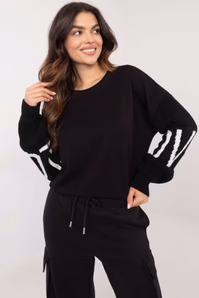 Bluza Damska Model MI-BL-M5975.26P Black - Italy Moda — zdjęcie 1