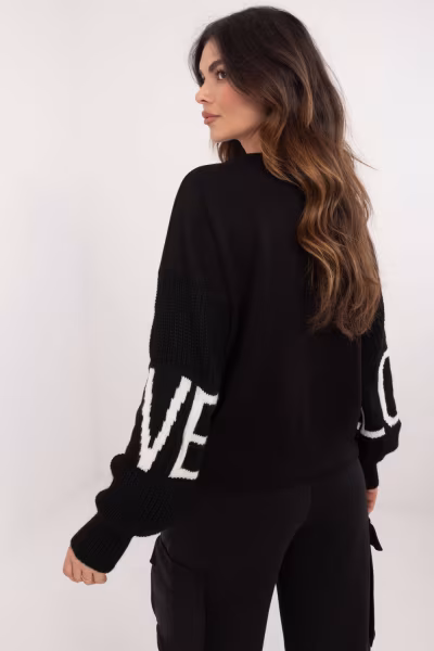 Bluza Damska Model MI-BL-M5975.26P Black - Italy Moda — zdjęcie 3