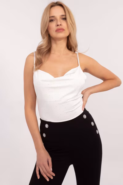 Koszulka Top Model DHJ-TP-20051.78 Ecru - Italy Moda — zdjęcie 1
