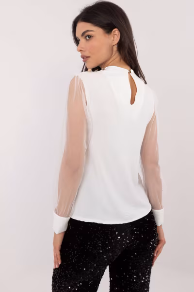 Bluzka Model MI-BZ-278519.03X White - Italy Moda — zdjęcie 3