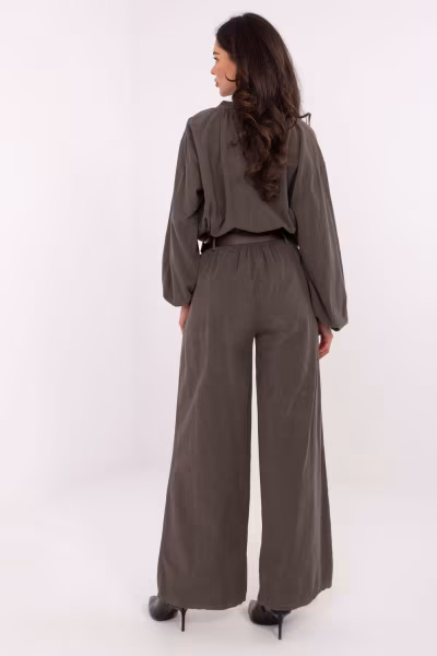 Spodnie Damskie Model IT-SP-25782.73 Dark Khaki - Italy Moda — zdjęcie 3