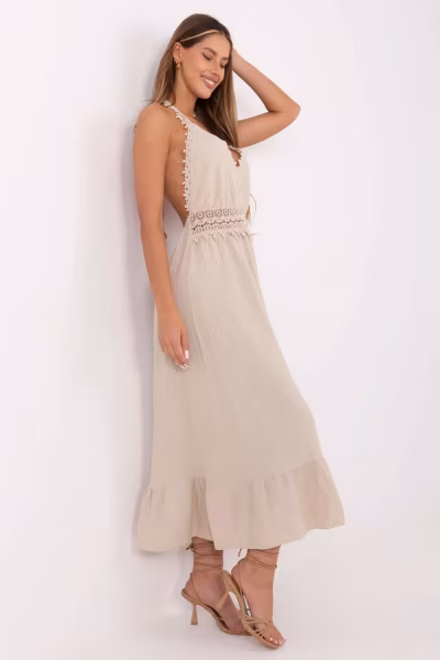 Sukienka Model MI-SK-88573.83 Beige - Italy Moda — zdjęcie 2