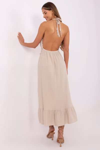 Sukienka Model MI-SK-88573.83 Beige - Italy Moda — zdjęcie 3