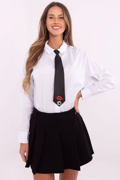 Koszula Damska Model DHJ-KS-9213-1.77P White - Italy Moda — zdjęcie 1