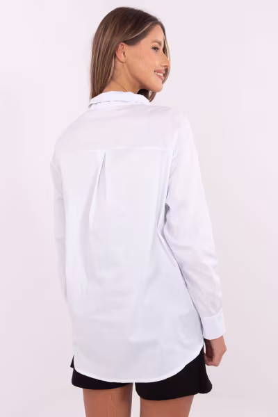 Koszula Damska Model DHJ-KS-9213-1.77P White - Italy Moda — zdjęcie 3