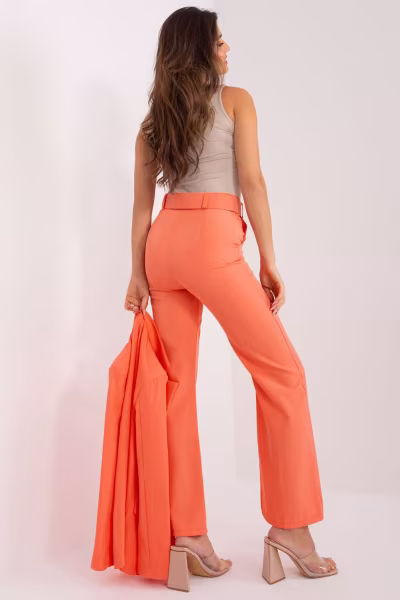 Spodnie Damskie Model DHJ-SP-18737.20 Fluo Orange - Italy Moda — zdjęcie 3