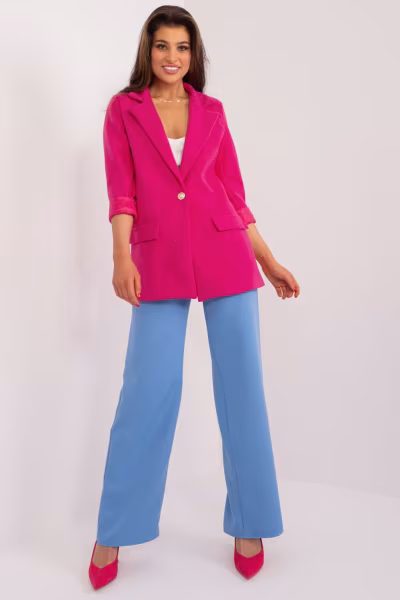 Marynarka Model DHJ-MA-18598.13 Fuksja - Italy Moda — zdjęcie 2