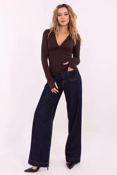 Bluzka Model IT-BZ-21823.97 Brown - Italy Moda — zdjęcie 1