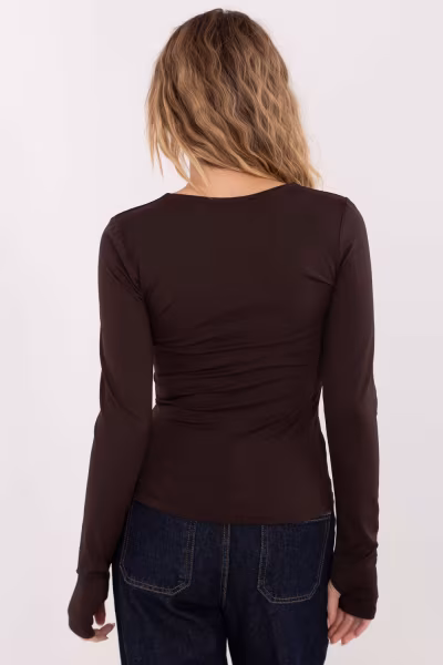 Bluzka Model IT-BZ-21823.97 Brown - Italy Moda — zdjęcie 3