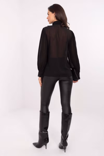 Koszula Damska Model MI-KS-A2818.09 Black - Italy Moda — zdjęcie 3