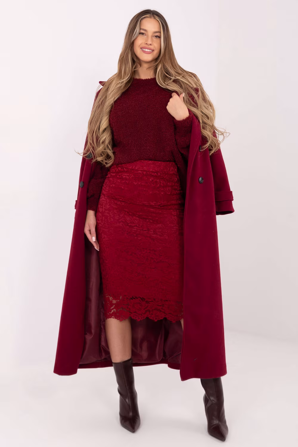 Spódnica Model IT-SD-21852.15 Bordo - Italy Moda