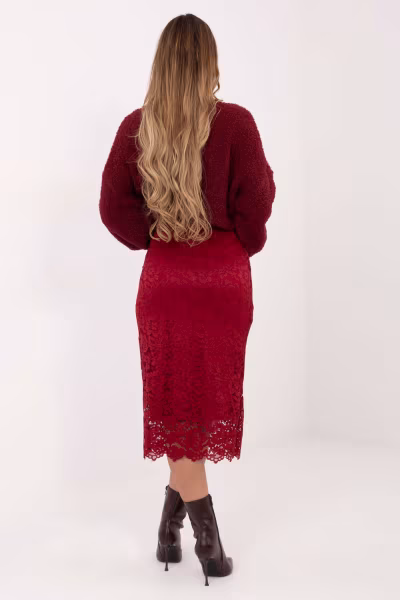 Spódnica Model IT-SD-21852.15 Bordo - Italy Moda — zdjęcie 3