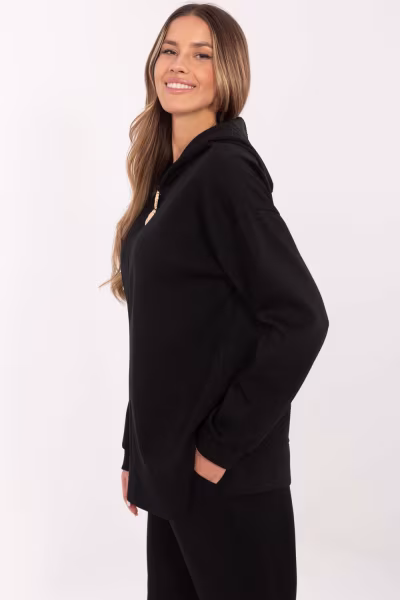 Bluza Damska Model DHJ-BL-20510.68 Black - Italy Moda — zdjęcie 2