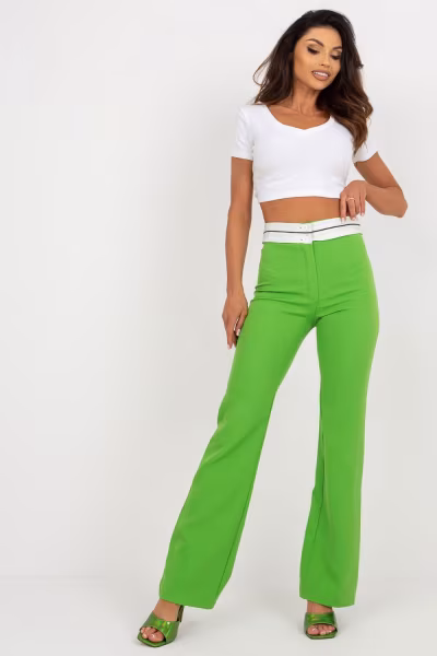 Spodnie Damskie Model DHJ-SP-6971.32 Light Green - Italy Moda — zdjęcie 1