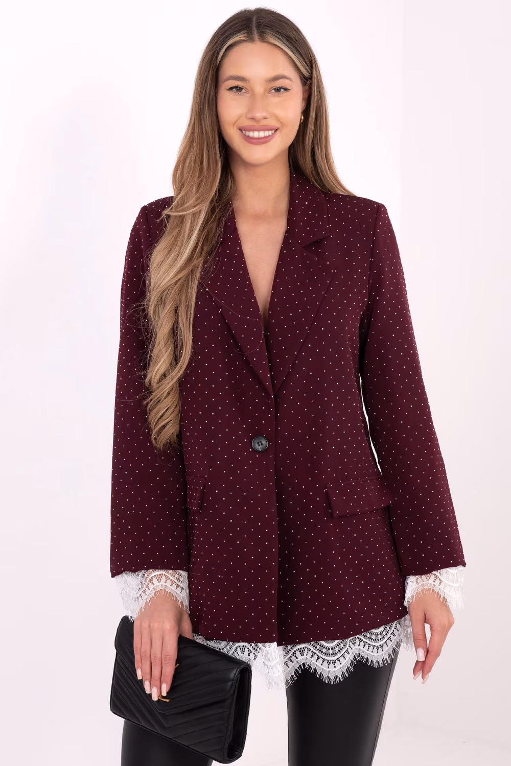 Marynarka Model IT-MA-FL9916-2.12P Bordo - Italy Moda
