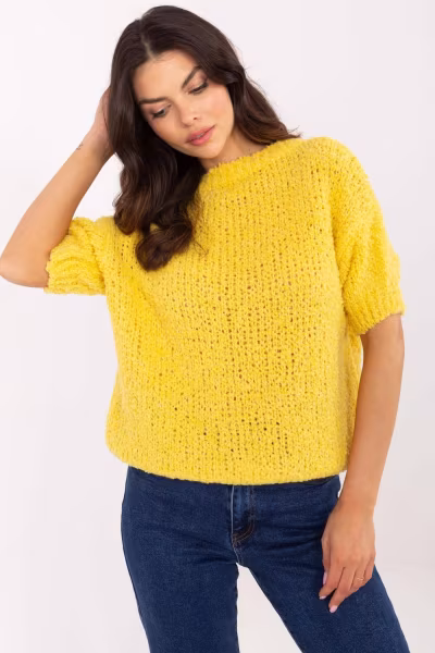 Sweter Damski Model MI-SW-2701.23 Yellow - Italy Moda — zdjęcie 1
