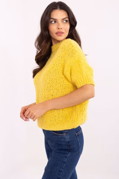 Sweter Damski Model MI-SW-2701.23 Yellow - Italy Moda — zdjęcie 2