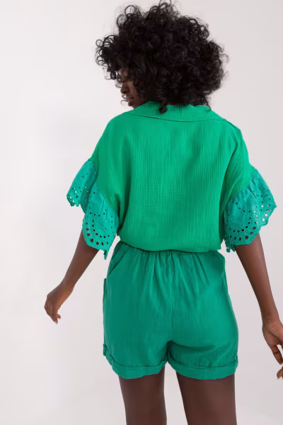 Szorty Damskie Model DHJ-SN-2598.29X Green - Italy Moda — zdjęcie 3