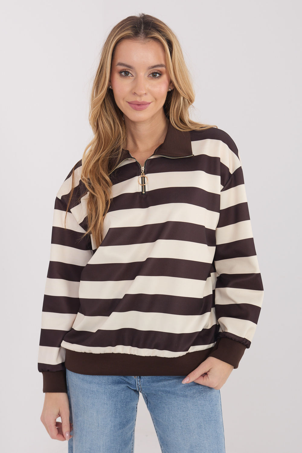 Bluza Damska Model IT-BZ-9981.06 Light Beige - Italy Moda
