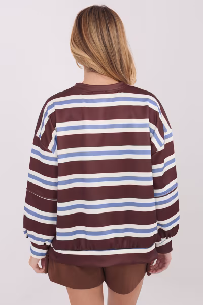 Bluza Damska Model IT-BL-9780-1.48 Dark Brown - Italy Moda — zdjęcie 3