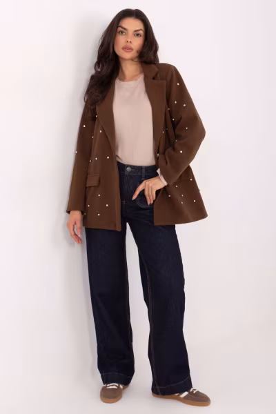 Marynarka Model IT-MA-18365.97 Brown - Italy Moda — zdjęcie 2