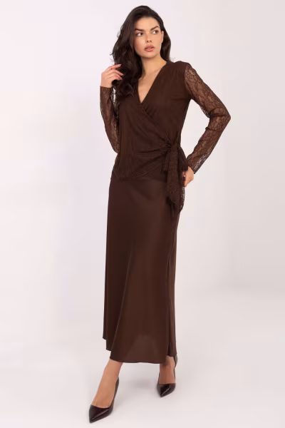 Bluzka Model MI-BZ-92405.67 Brown - Italy Moda — zdjęcie 1