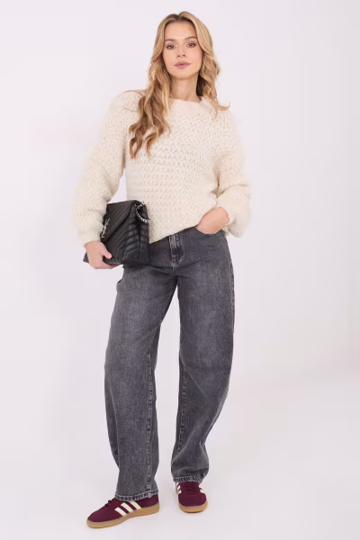 Sweter Damski Model MI-SW-1028.22 Ecru - Italy Moda — zdjęcie 1