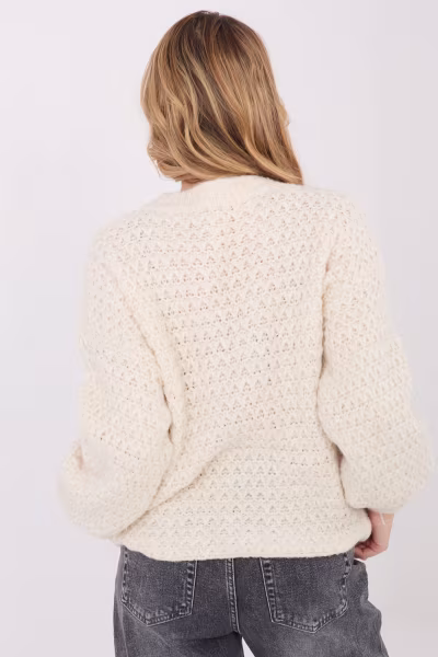 Sweter Damski Model MI-SW-1028.22 Ecru - Italy Moda — zdjęcie 2