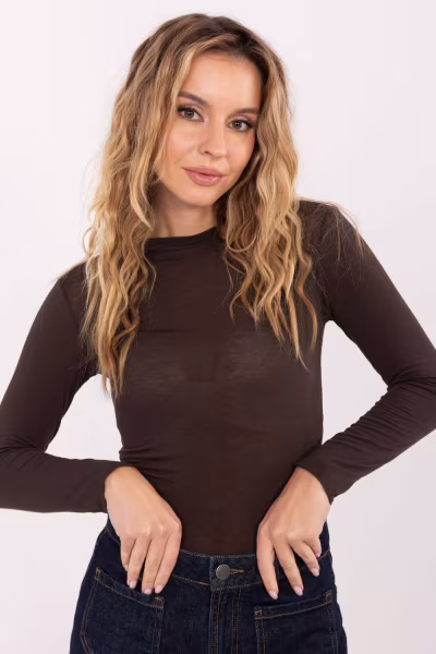 Bluzka Model IT-BZ-21818.98 Brown - Italy Moda — zdjęcie 1