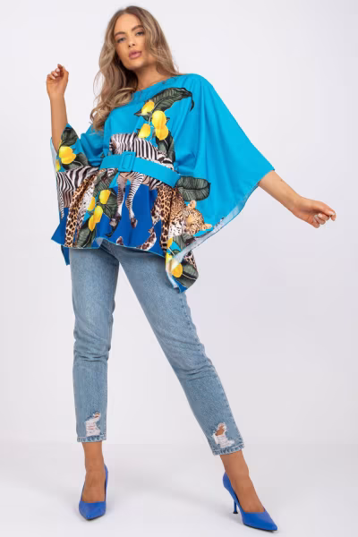 Bluzka Model DHJ-BZ-15735B.13 Blue - Italy Moda — zdjęcie 2
