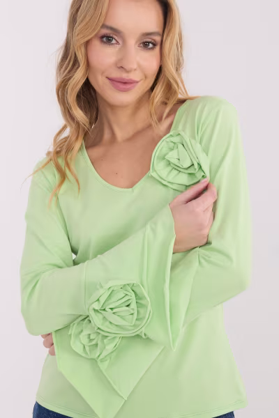 Bluzka Model IT-BZ-22139.55 Light Green - Italy Moda — zdjęcie 1