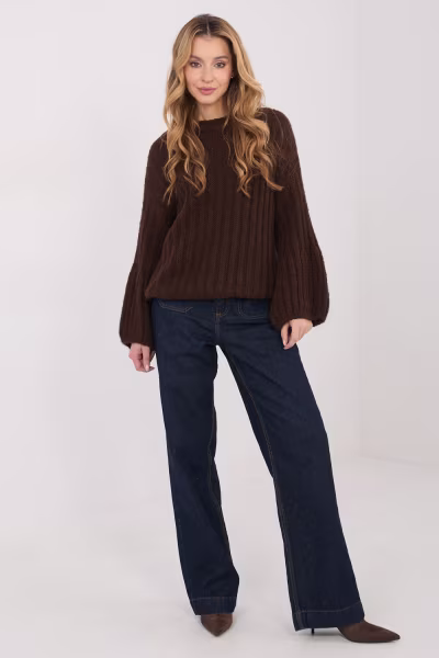 Sweter Damski Model MI-SW-1215.51 Brown - Italy Moda — zdjęcie 2