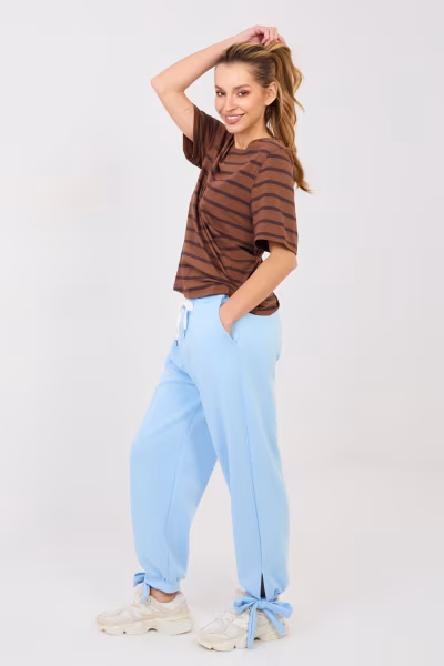 Spodnie Dresowe Model IT-SP-9987.16 Light Blue - Italy Moda — zdjęcie 2
