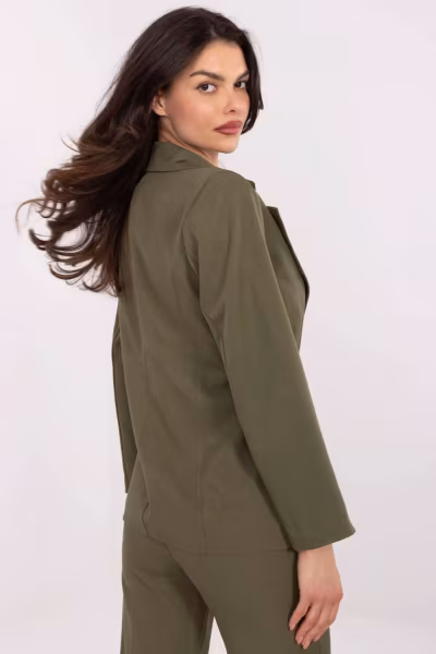 Marynarka Model DHJ-MA-18736.12 Khaki - Italy Moda — zdjęcie 3