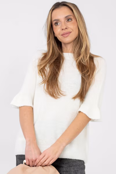 Sweter Damski Model MI-SW-1901.66 Ecru - Italy Moda — zdjęcie 1